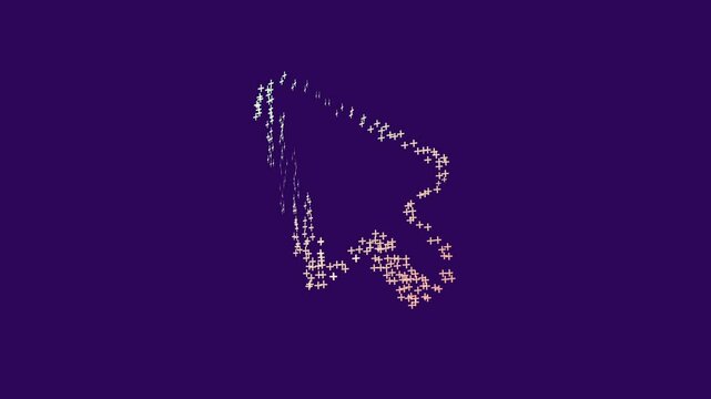 Abstract Tech Pointer Particle Animation