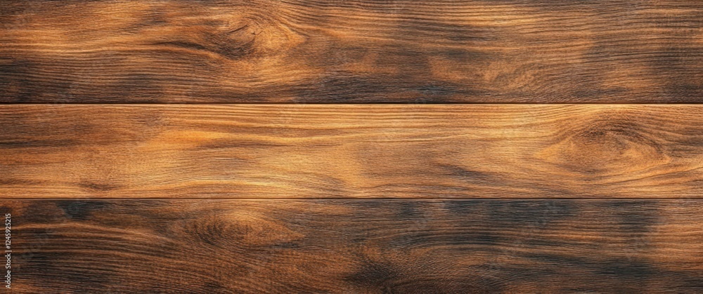 Poster rustic wood surface close-up with detailed grain patterns rich warm tones and natural light