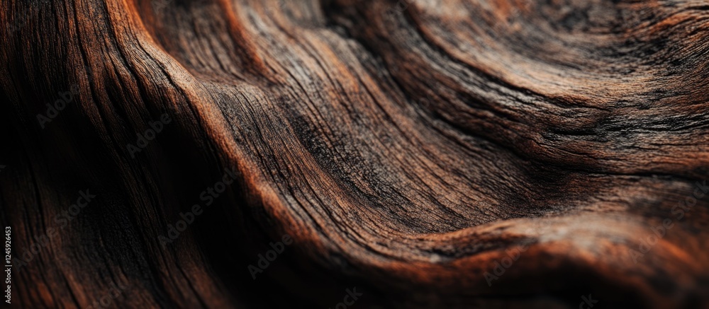 Poster moistured brown wood texture with rich grain patterns perfect for abstract backgrounds and creative 