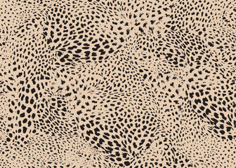 Leopard pattern design. Animal print vector illustration background. Wildlife fur skin design illustration for web, home decor, fashion, surface, graphic design