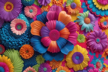 Vibrant Textural Art with Joyful Designs and Macro Insights into Colorful Wallpapers