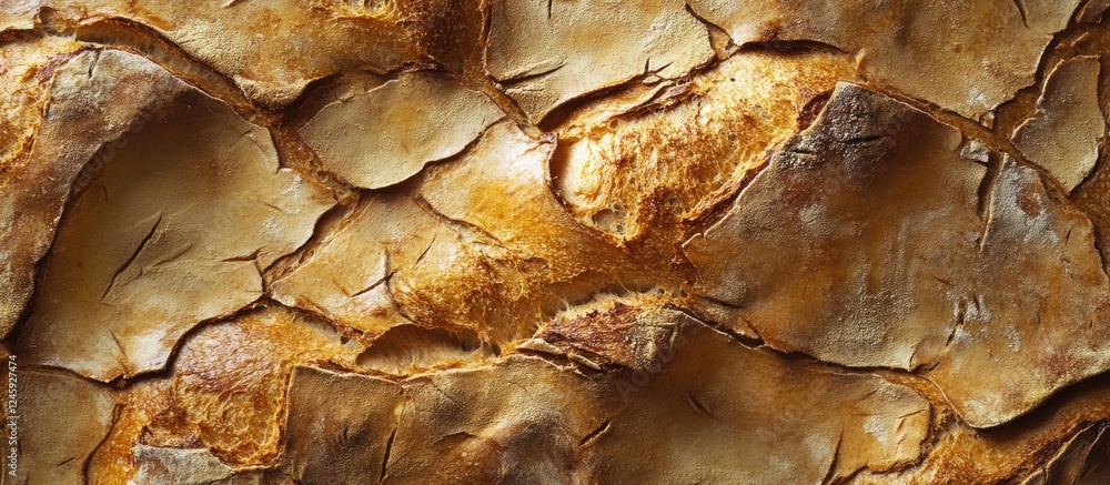 Poster rustic bread crust texture for background use in culinary and food industry designs