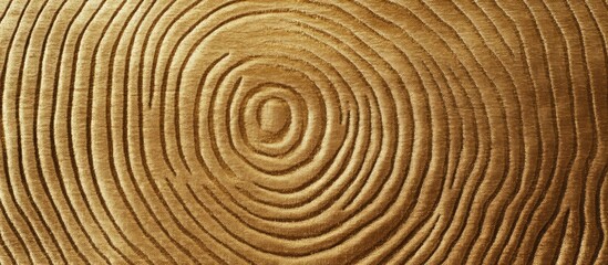 Naklejka premium Close up of textured golden beige fabric featuring curved patterns ideal for upholstery, carpets, and curtains in a seamless design.