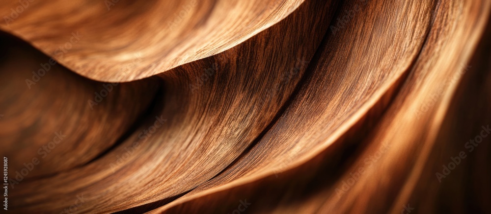 Poster rich brown wood texture showcasing intricate patterns and natural beauty in an abstract background i