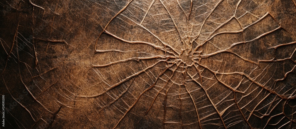Poster Textured brown webbed mat surface ideal for backgrounds in creative and design projects.