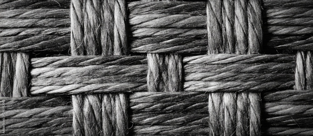 Aufkleber woven black and white textile abstract background showing intricate textures and patterns ideal for 
