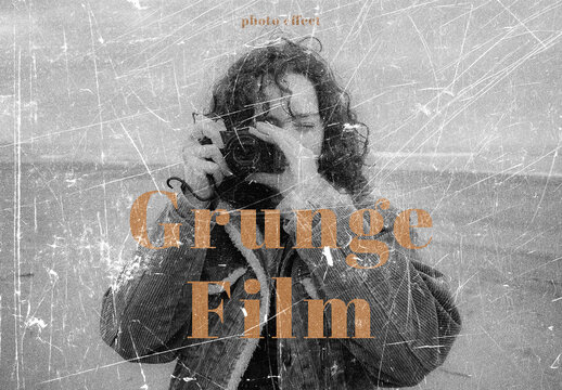 Grunge Film Scratches Photo Effect