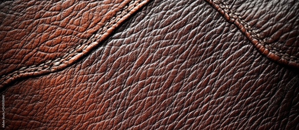 Poster brown vintage leather texture with distressed look and ample space for custom text or branding eleme