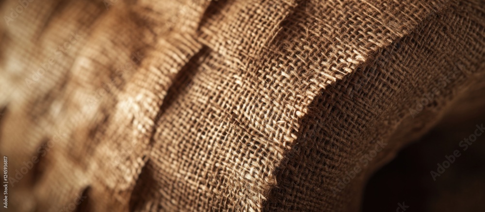 Poster natural burlap texture fabric ideal for backgrounds or craft projects showcasing rustic and organic 