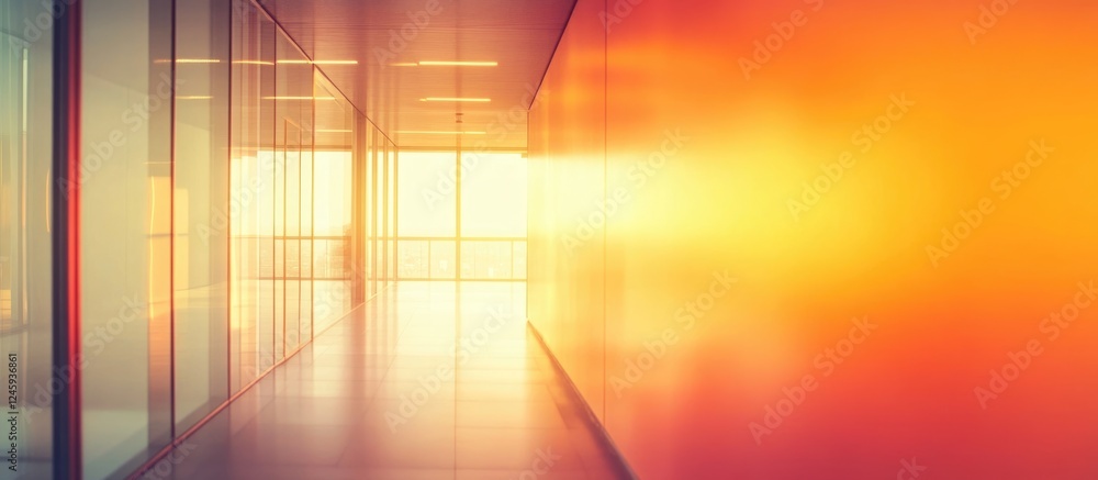 Poster gradient background in warm red and orange hues creating a blurred effect with ample space for text 