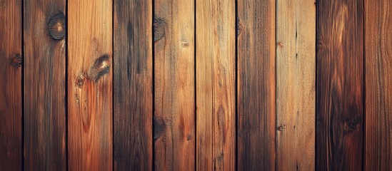 Fototapeta premium Aged brown wooden texture with natural grain patterns ideal for rustic backgrounds and design projects