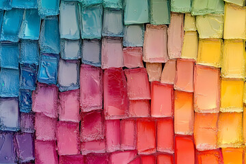 Microscopic View of Vibrant LCD Pixels: A Close-Up Revelation of Red, Green, and Blue Subpixels Forming the Digital Image. High-resolution detail     