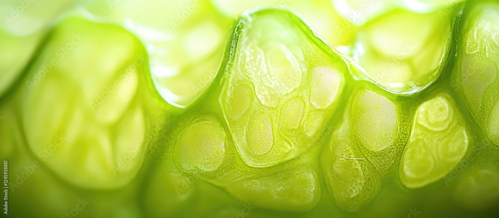 Poster close up of cucumber texture showcasing vibrant green patterns with a soft focus background for a fr