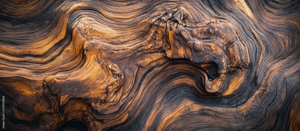 Aufkleber abstract brown wood texture with flowing lines and intricate patterns suitable for backgrounds and design elements