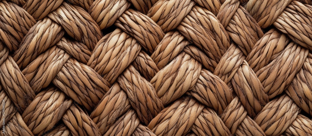 Poster brown woven wicker texture seamless background ideal for natural or rustic design projects. perfect 
