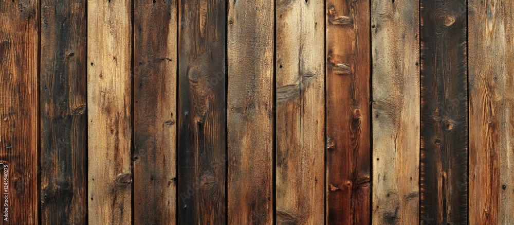 Poster Brown wooden texture background for abstract design or template for various creative projects and presentations.