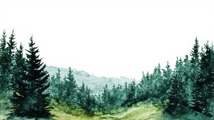 Fototapeta premium painted forest