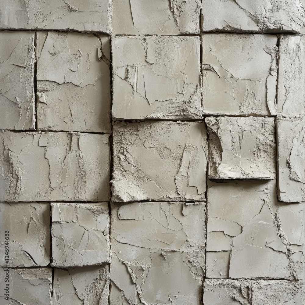 Aufkleber textured cement wall featuring sand lime bricks ideal for industrial construction concepts and archi