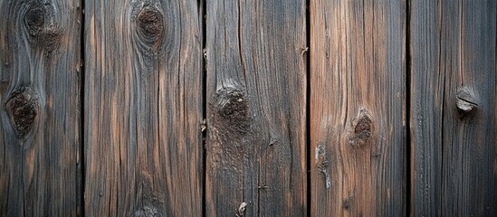 Naklejka premium Textured brown wood paneling with natural knots and imperfections suitable for backgrounds, rustic designs, or natural aesthetics.
