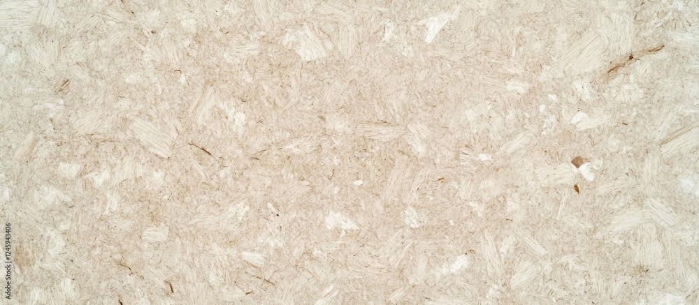 Poster recycled oriented strand board osb textured background with grainy wood fiber pattern in natural bei