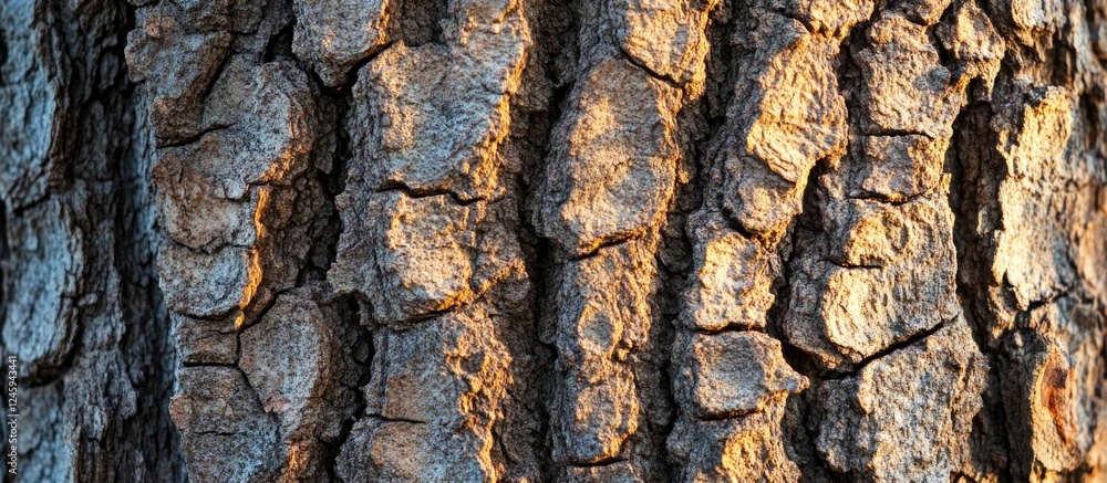 Poster detailed closeup of tree bark texture displaying intricate patterns and natural tones perfect for na