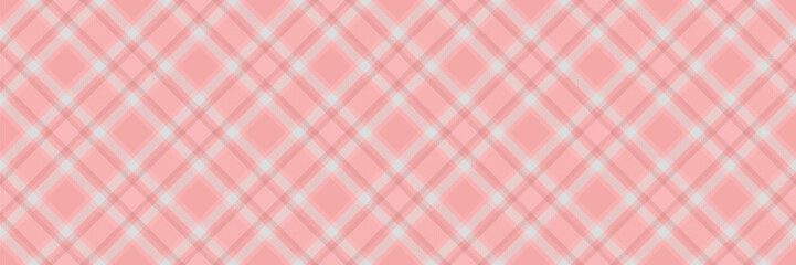 Sheet check tartan vector, tattersall seamless plaid texture. Irish textile background fabric pattern in red and light colors.