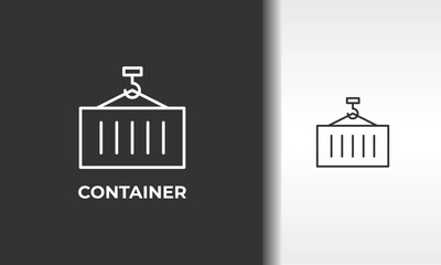 Container Vector, Icon Or Logo Sign Isolated Symbol Illustration