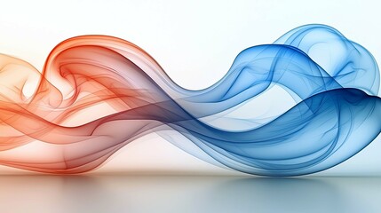 Naklejka premium Abstract Red and Blue Swirls: A Dynamic, Evocative Digital Art Piece