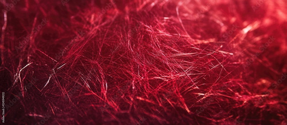 Poster textured close-up of rich dark red paper background showcasing intricate fibers and gradient for art
