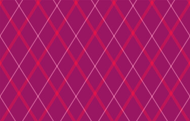 Argyle pattern of geometric rhombus. Harlequin check wallpaper design. Classic diamond shaped textile material for web background, print fabric clothing, sweater, wrapping paper, gift card, invitation