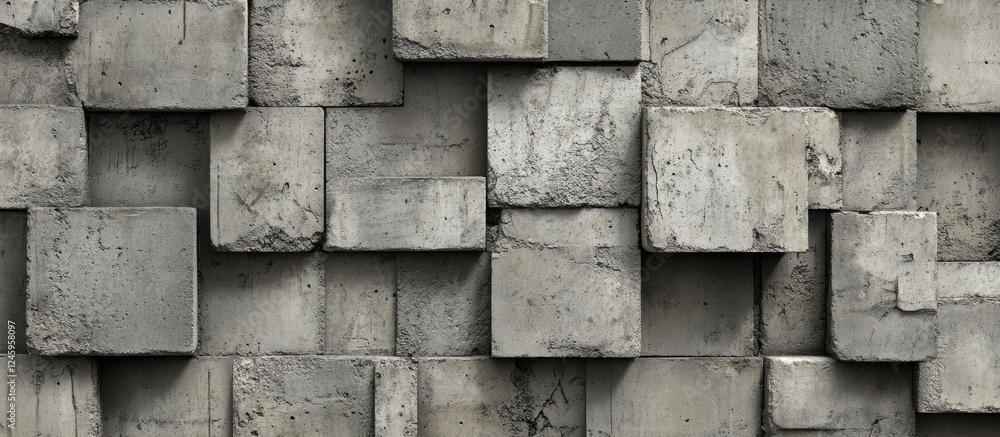 Aufkleber concrete brick wall texture seamless design suitable for backgrounds and architectural projects