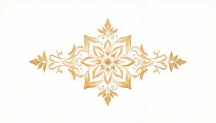 Obraz premium Elegant golden calligraphy art on light background, Eid celebration