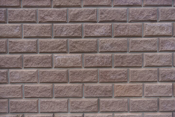 Backdrop - brownish pink split face brickwork with stretcher bond pattern