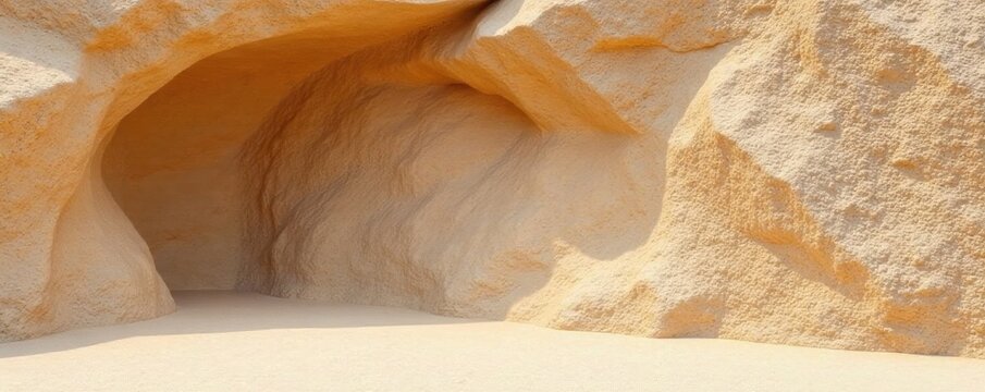 Warm beige rock face, abstract organic shapes , rock, rough