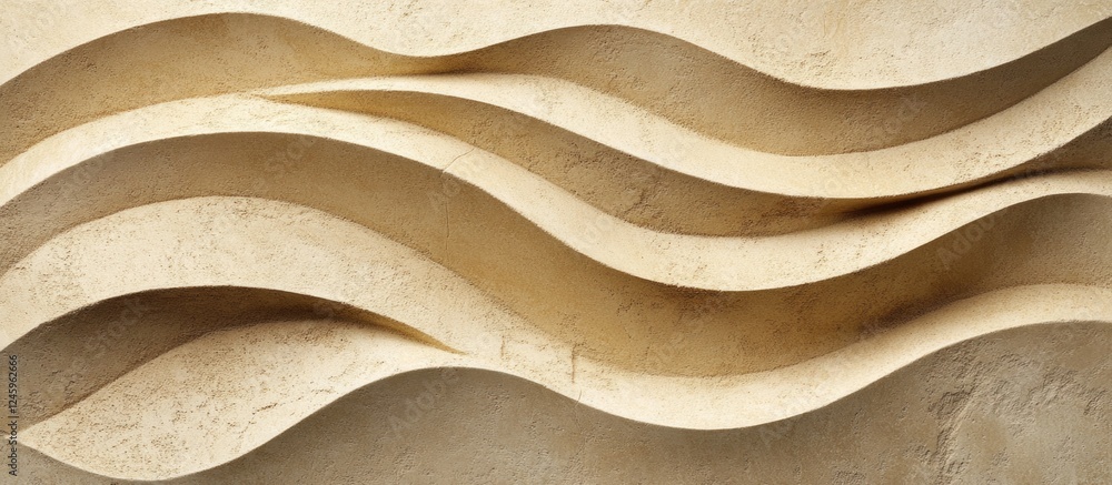 Poster sandstone texture with wavy patterns showcasing natural shades and unique lines ideal for architectu