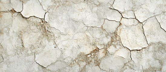 Fototapeta premium Cracked dry soil texture with vintage tone suitable for backgrounds and wallpapers in various design projects.