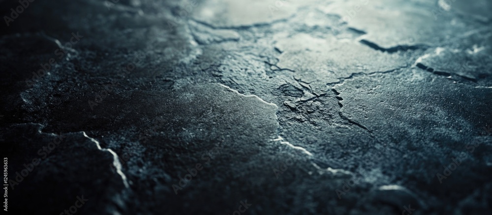 Poster Textured concrete surface with intricate patterns and variations in color and light reflecting distressed and aged appearance
