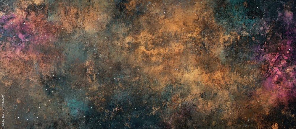 Poster abstract cosmic grunge texture background with deep colors suitable for artistic designs and creativ