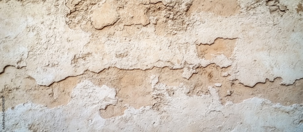 Poster Textured concrete wall background with aged appearance and subtle vignetting for design and architectural use