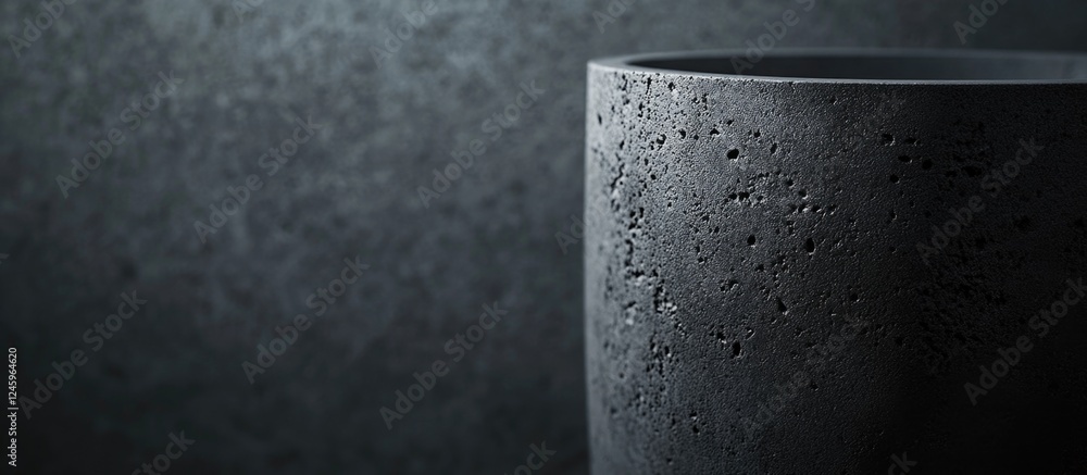 Poster textured dark concrete background for minimalist design and industrial aesthetics in contemporary ar