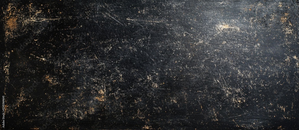 Poster black abstract background with vintage dust and scratches effect ideal for creative design and copy 