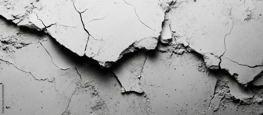 Poster Cracked Concrete Textured Background with Ample Space for Product Placement or Advertising Message Design
