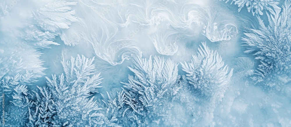 Aufkleber intricate patterns of drifting snowflakes captured in a vertical view showcasing winter's delicate a