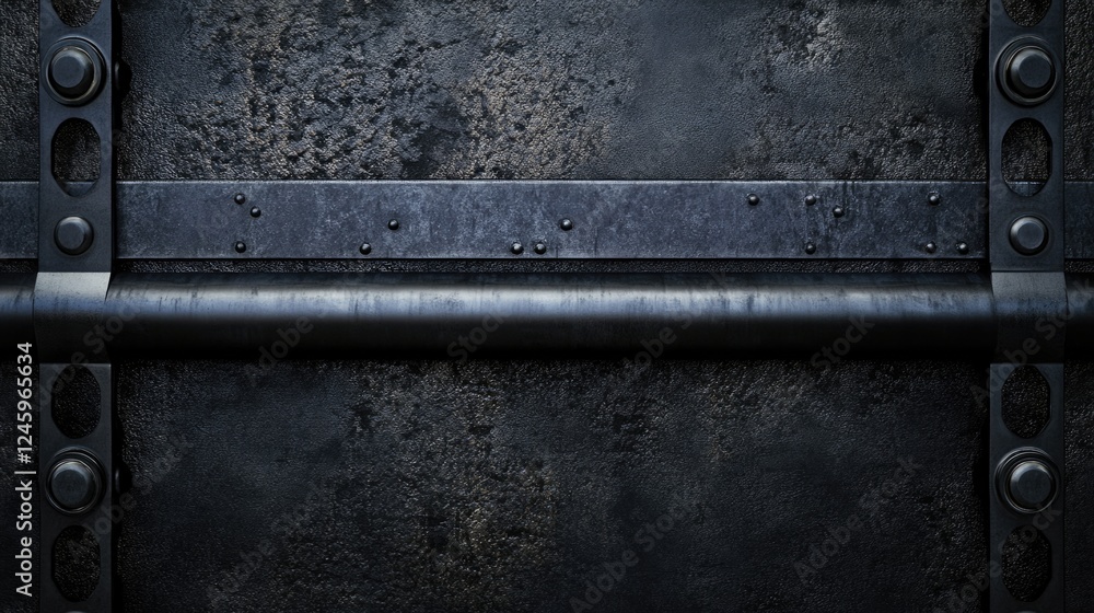 Aufkleber industrial steel background with text space for technology and networking concepts