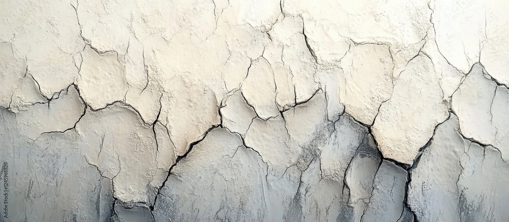 Poster Cracked concrete texture background with varying shades creating an abstract surface for design or construction projects
