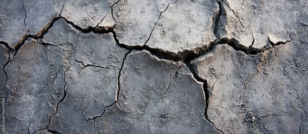 Poster damaged concrete surface displaying scratches, cracks, and weathered textures ideal for backgrounds 