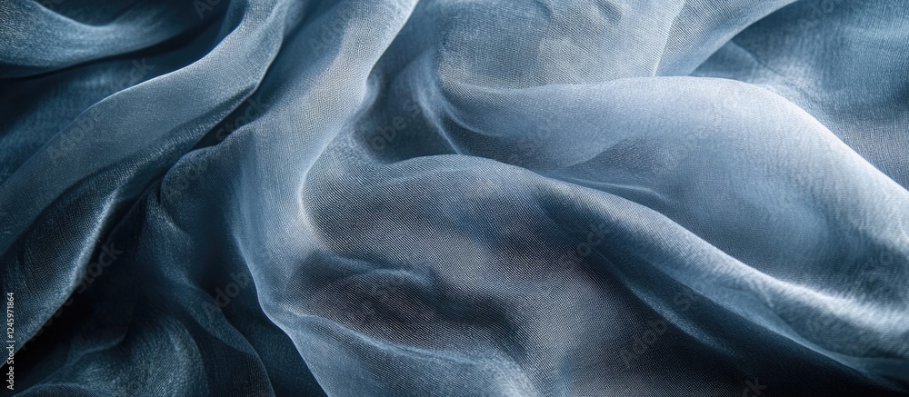 Poster elegant wave-like fabric texture with soft sheen ideal for chic design backgrounds and promotional m