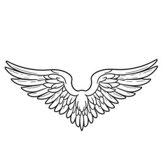 Obraz premium vector illustration of a bird, vector illustration of an eagle, dove of peace