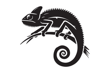 Chameleon silhouette