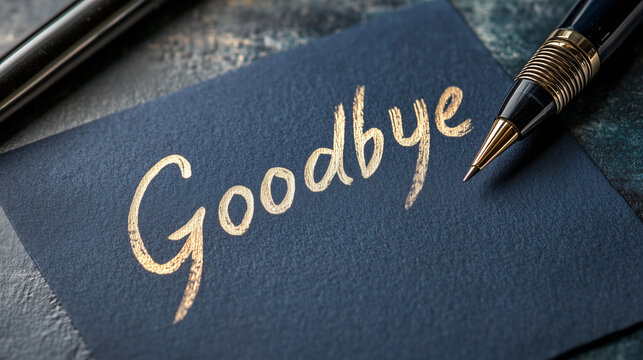 fountain pen on the letter